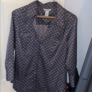 White House Black Market size 6 blouse